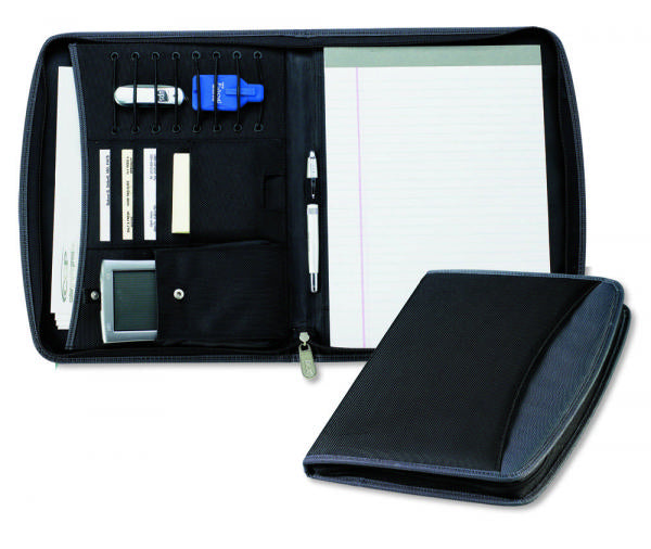 Portfolio: 154-2 Fabric Cover Zippered Pad Organizer