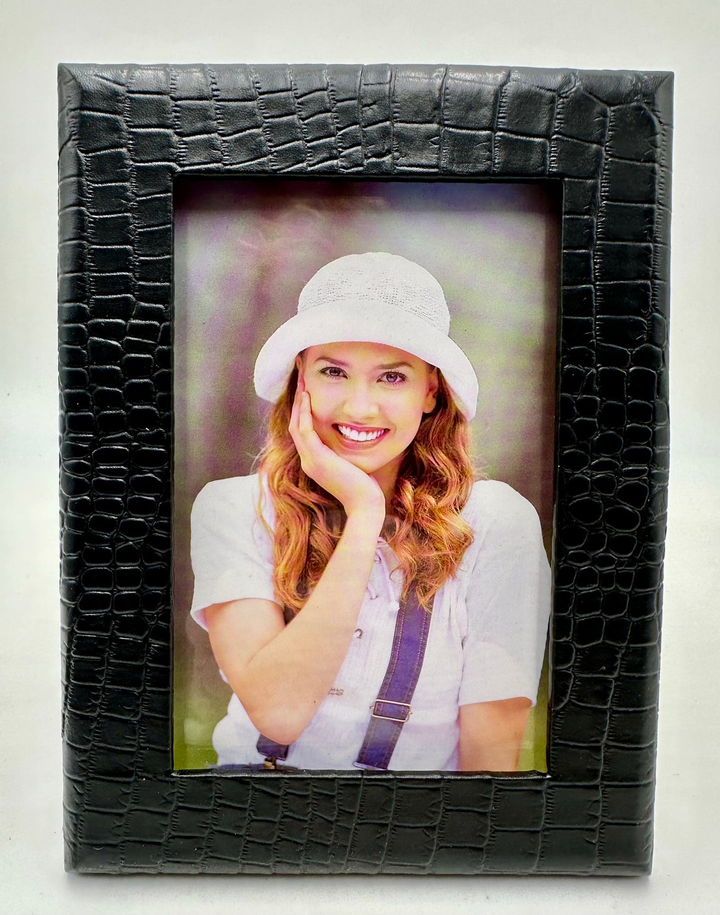 Leather Croco-Grain Picture Frame 4 x 6"