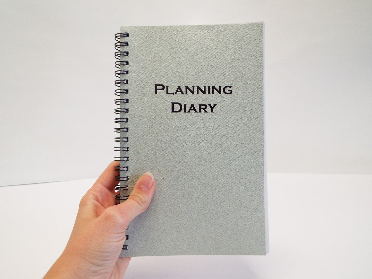 McCarthy Collection MW58W 8 x 5 Wirebound Planner calendar wired white monthly weekly 2019 2020 planning diary