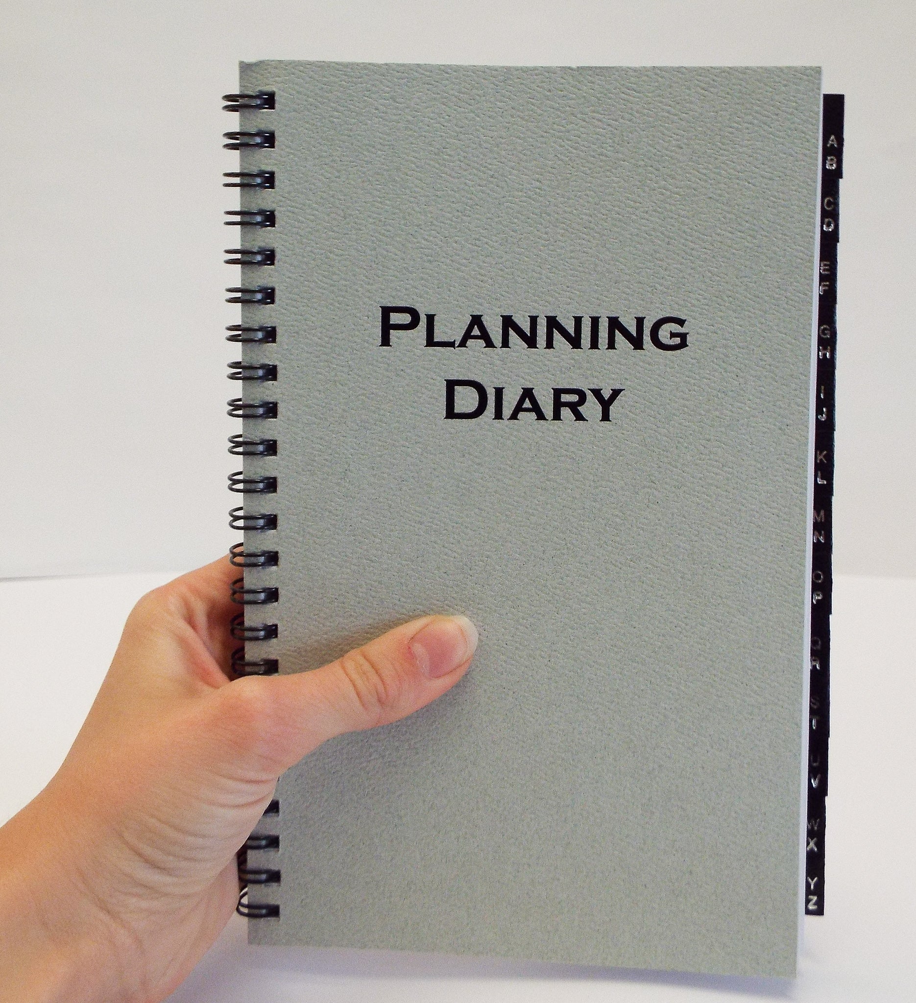 MWA58W 5 X 8 WIREBOUND MONTHLY WEEKLY CALENDAR PLANNER REFILL ADDRESS TABS COMBO WHITE