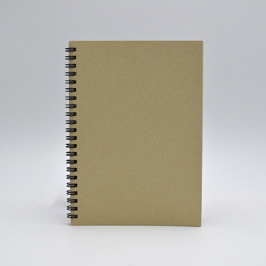 Journal Refill: 1272 Wirebound 5-1/2X7-3/4 Journals  Black or Sand cover, white paper. Gray-lined or blank sheets. Wire-bound refill. Back to journal refill makes for easy insertion into your cover.