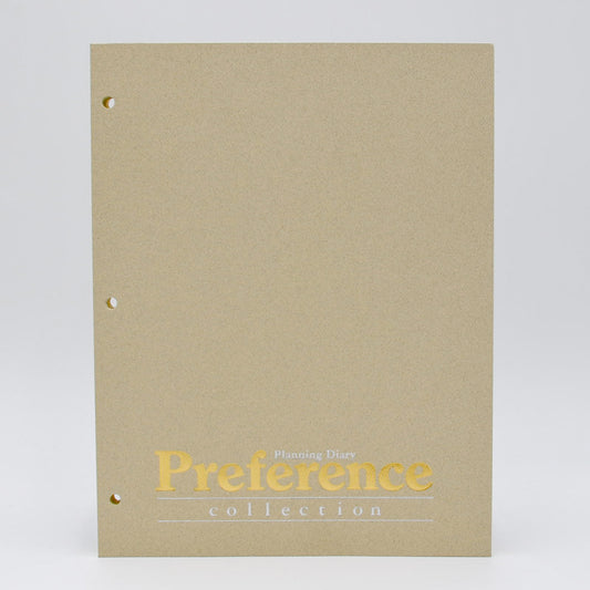 PD183I PREFERENCE COLLECTION 8-1/2X11 3-HOLE LOOSE LEAF PLANNER  2020 2019 calendar refill insert loose leaf paper organizer agenda replacement gherka Bosca full sheet of a paper Sungraphix ivory monthly weekly format month-at-a-glance week-at-a-glance