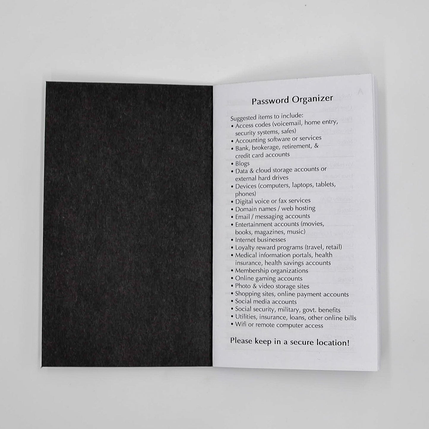 PASSBOOK Password Book: 3-5/8 x 6 with Discrete Cover and Alphabet Labeled Pages