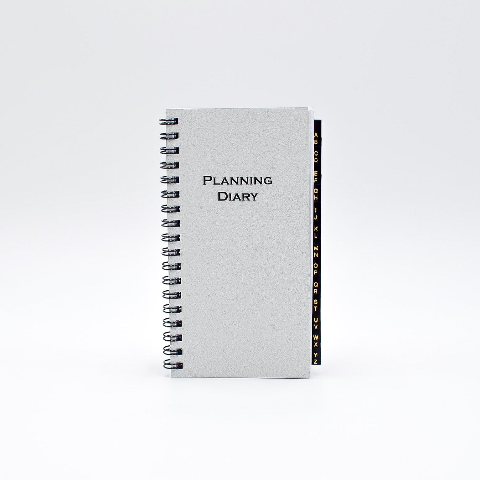 McCarthy Planner- Item MWA36W 12 Month Planner  White paper. Size 6-1/4" x 3-1/4" 144 pages; Weekly and Monthly View Format. One agenda planner; two formats. Also includes a 3 Yearly View, 12 Monthly View, 52 Weekly View. And includes Advance Planning, Important Dates, International Holidays, Birthdays and Anniversaries, Weights and Measures, Weather, Interest Rates, Road and Air Miles...and more!  INCLUDES Address Section with Leatherette Tabs.  Made in the USA!