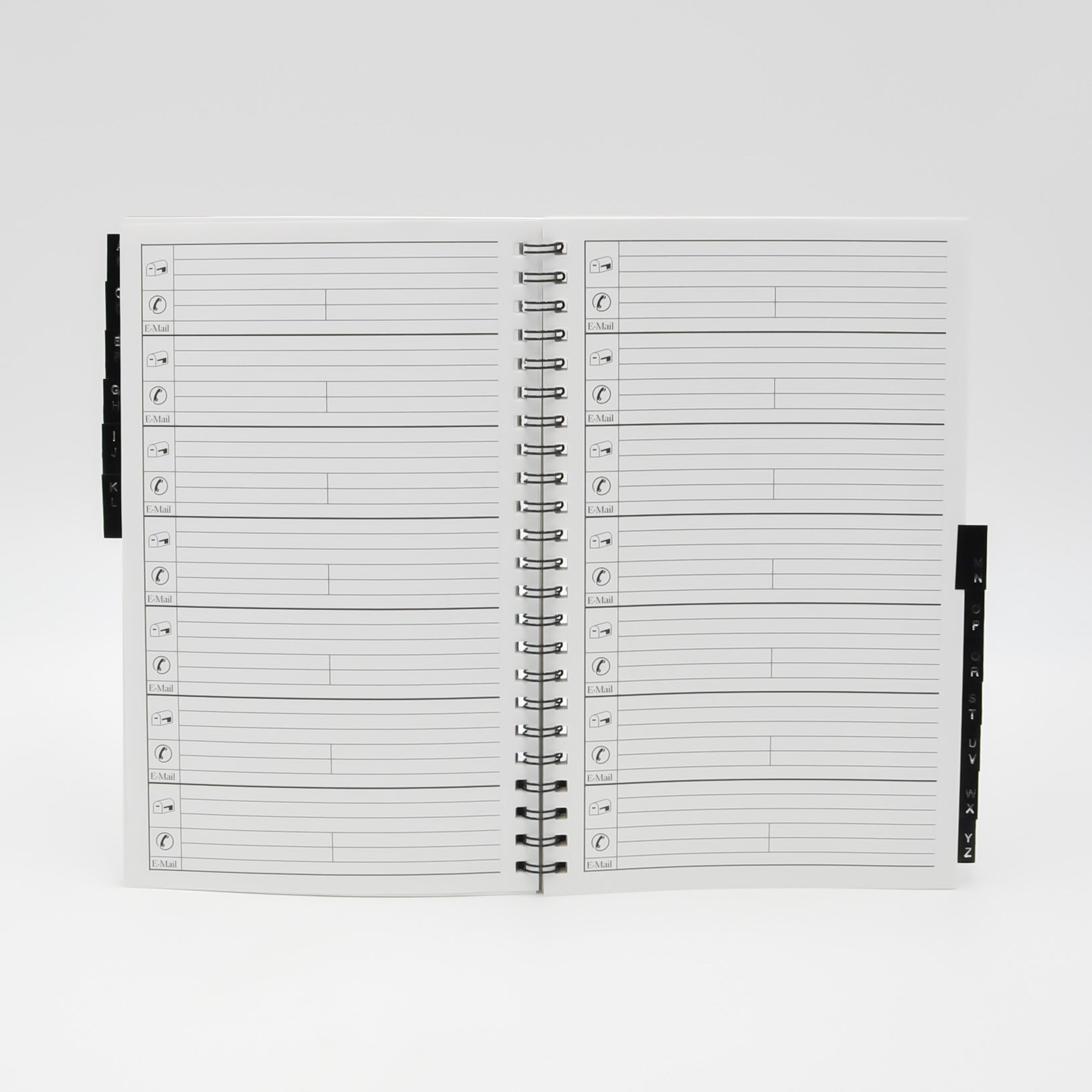 Address Book: MA36W 3-1/4" x 6-1/4" Wirebound Telephone Refill leatherette desk organizer at-a-glance agenda refills paper addresses planner