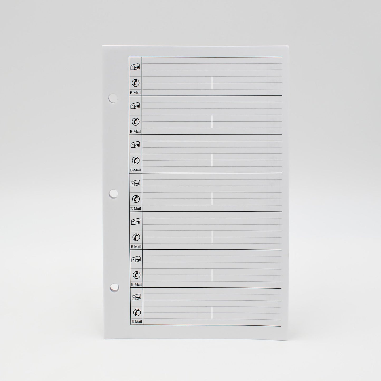 McCarthy Collection: MW58P3 5-3/8" x 8-1/2" 3 hole Planner / Supplemental Combo
