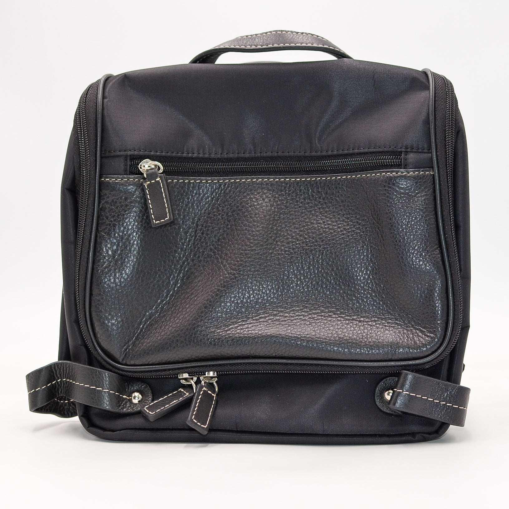 bellino leather backpack Leather: Bellino Nylon and Leather Toiletry Bag – Refill Services