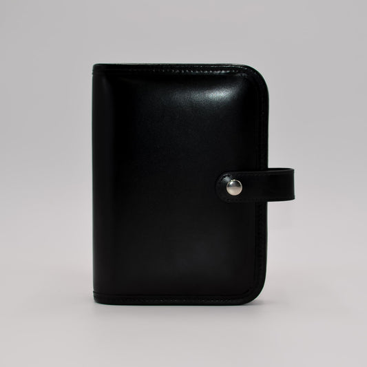 Leather: 6-ring Cover with Snap Closure and Document Holder