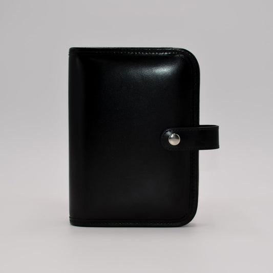 Leather: JG64 6-ring Cover with Snap Closure and Document Holder