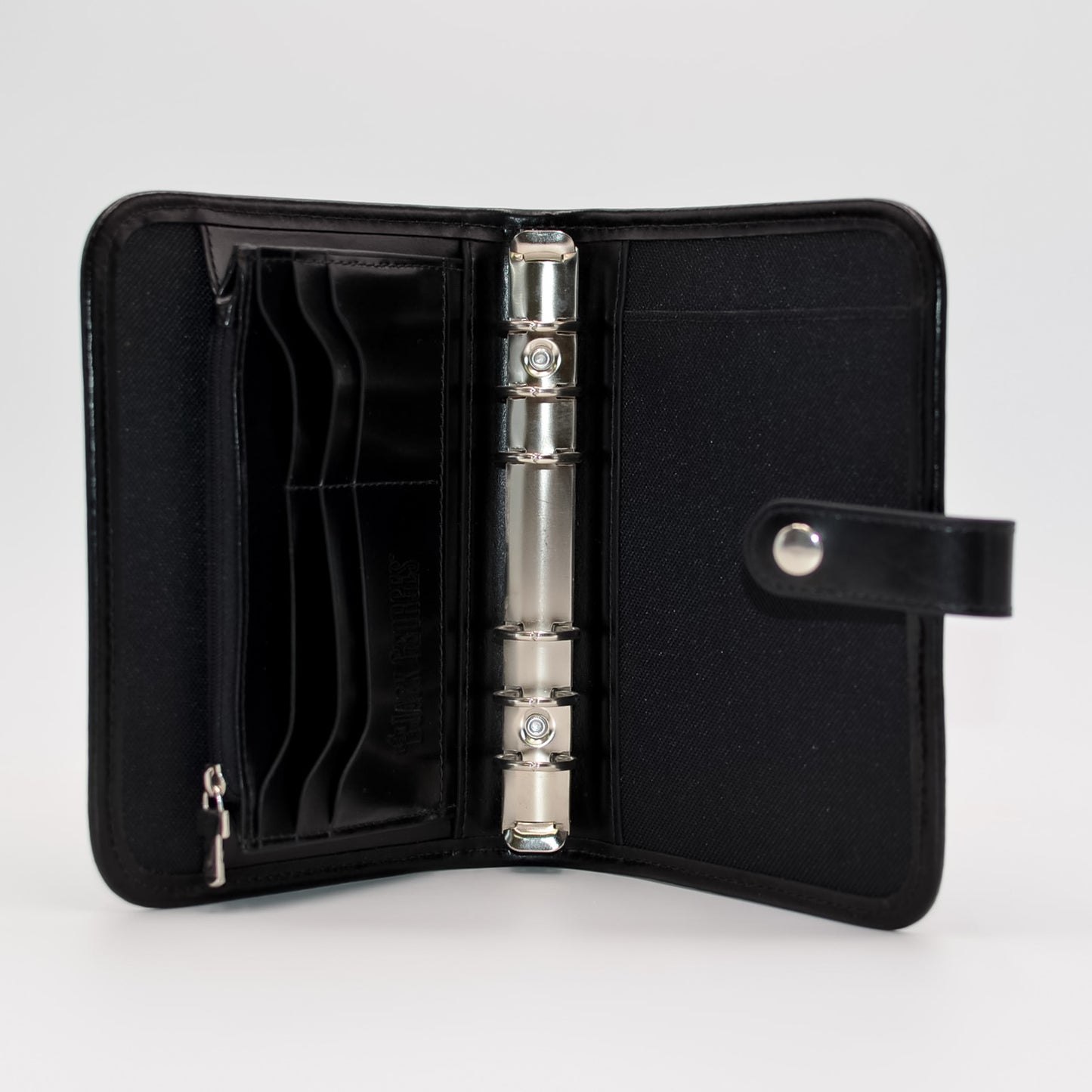 Leather: JG64 6-ring Cover with Snap Closure and Document Holder