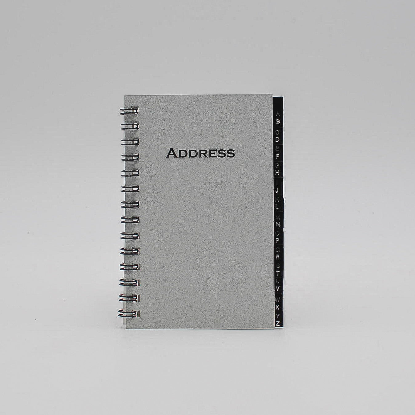Address Book: MA35W 3" x 5" Wirebound leatherette tab telephone organizer a to z alphabet tabs email white refill alpha alphabet