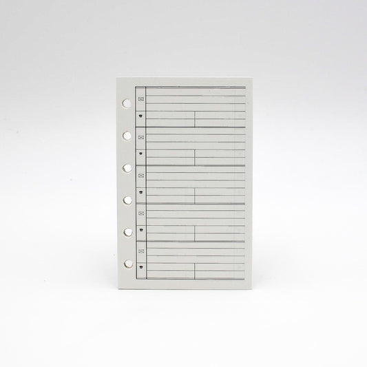 coach Address Sheets: MA35P6 5" X 3-1/8" 6-Ring telephone pages 6 hole loose leaf mp35p6 insert inserts refill refills page pages hole punched punch desk planner organizer agenda