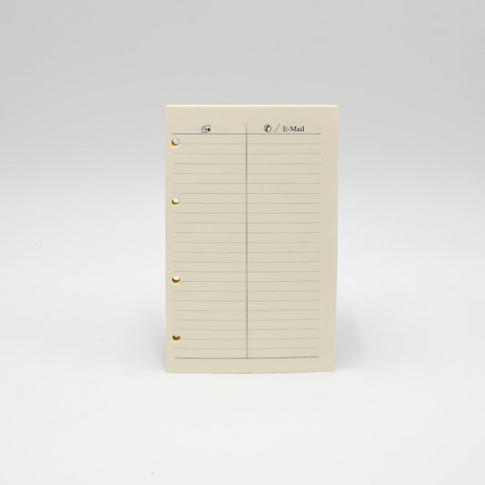 Bosca 4 hole 4-hole 4 ring addresses telephone pagesAddress Sheets: MA47P4 4-3/8"X 6-7/8" 4-ring Bosca Louis Vuitton 4 hole addresses telephone refill refills insert inserts organizer