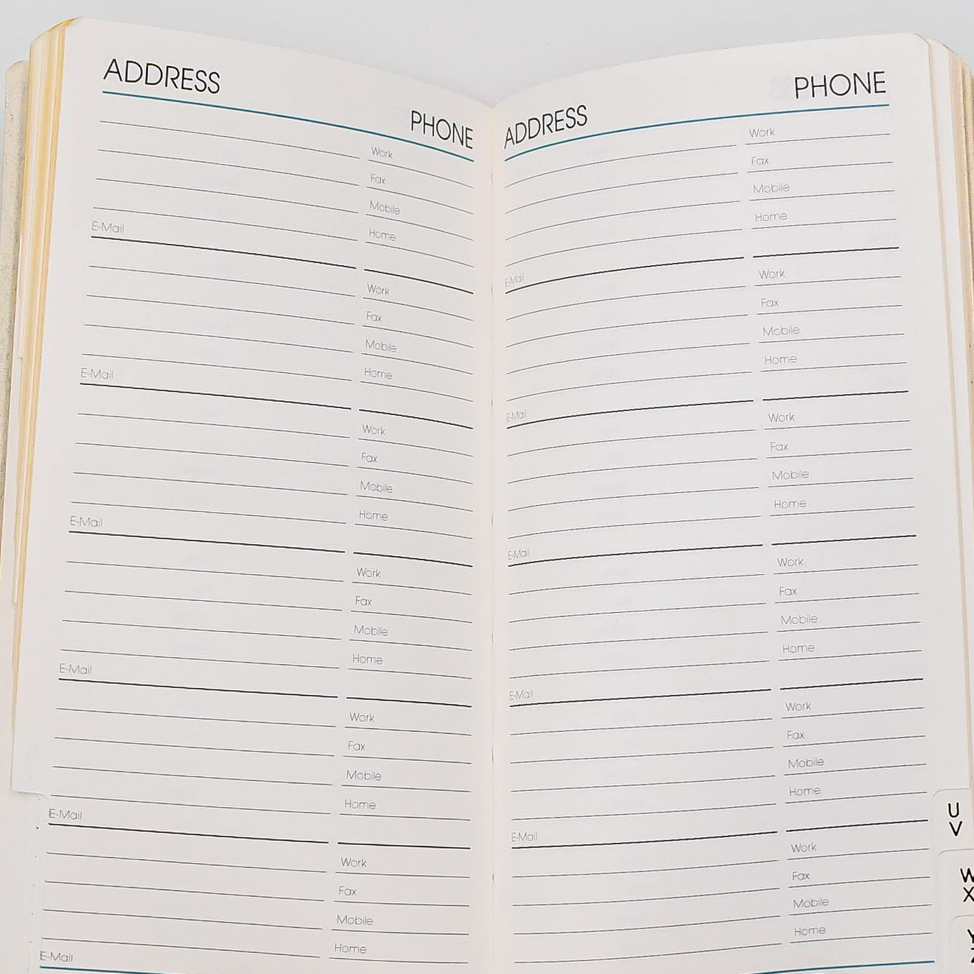 Cowhide Pocket Address Book