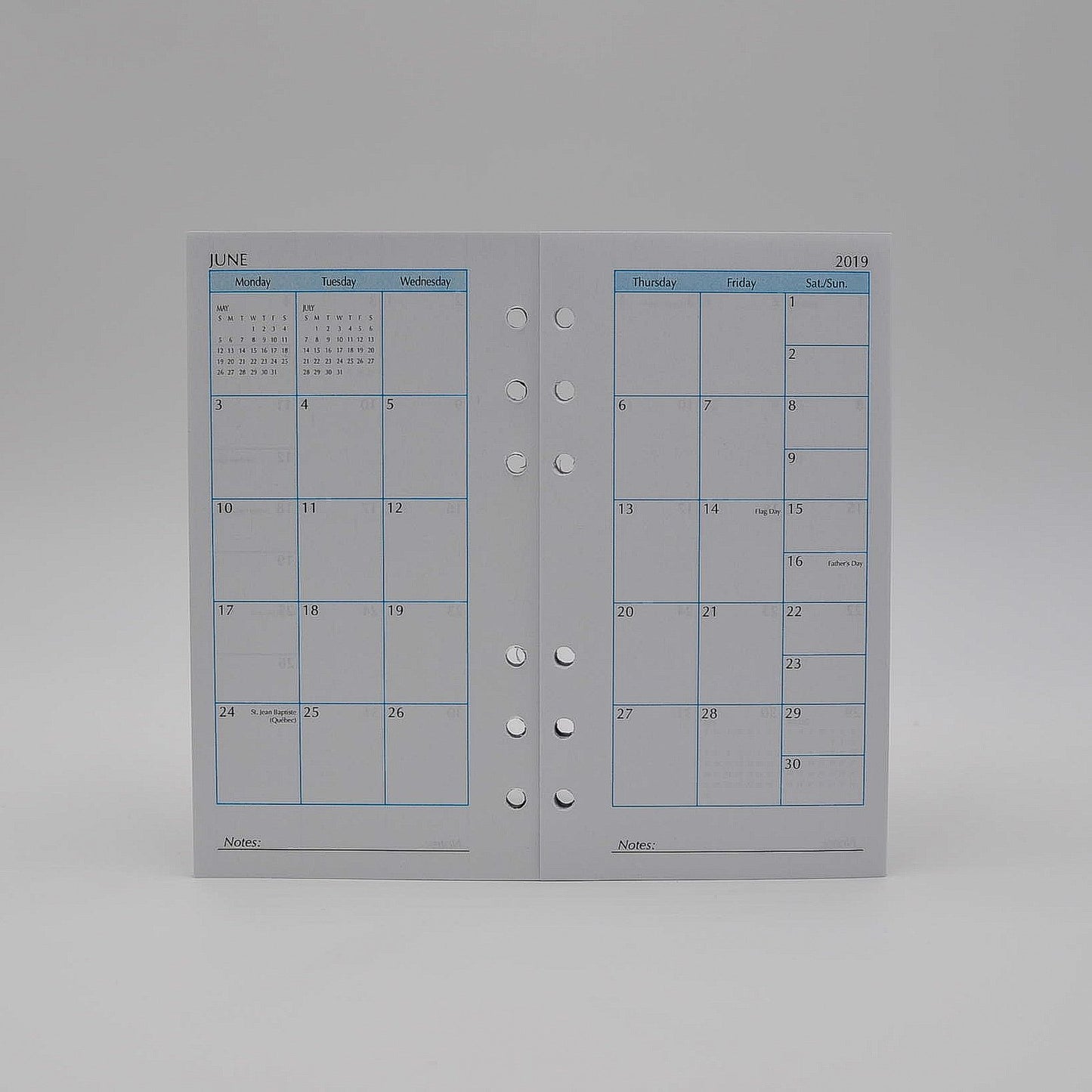 McCarthy Collection: MW46P6 3-3/4" x 6-3/4" 6-hole Planner (with supplemental section)