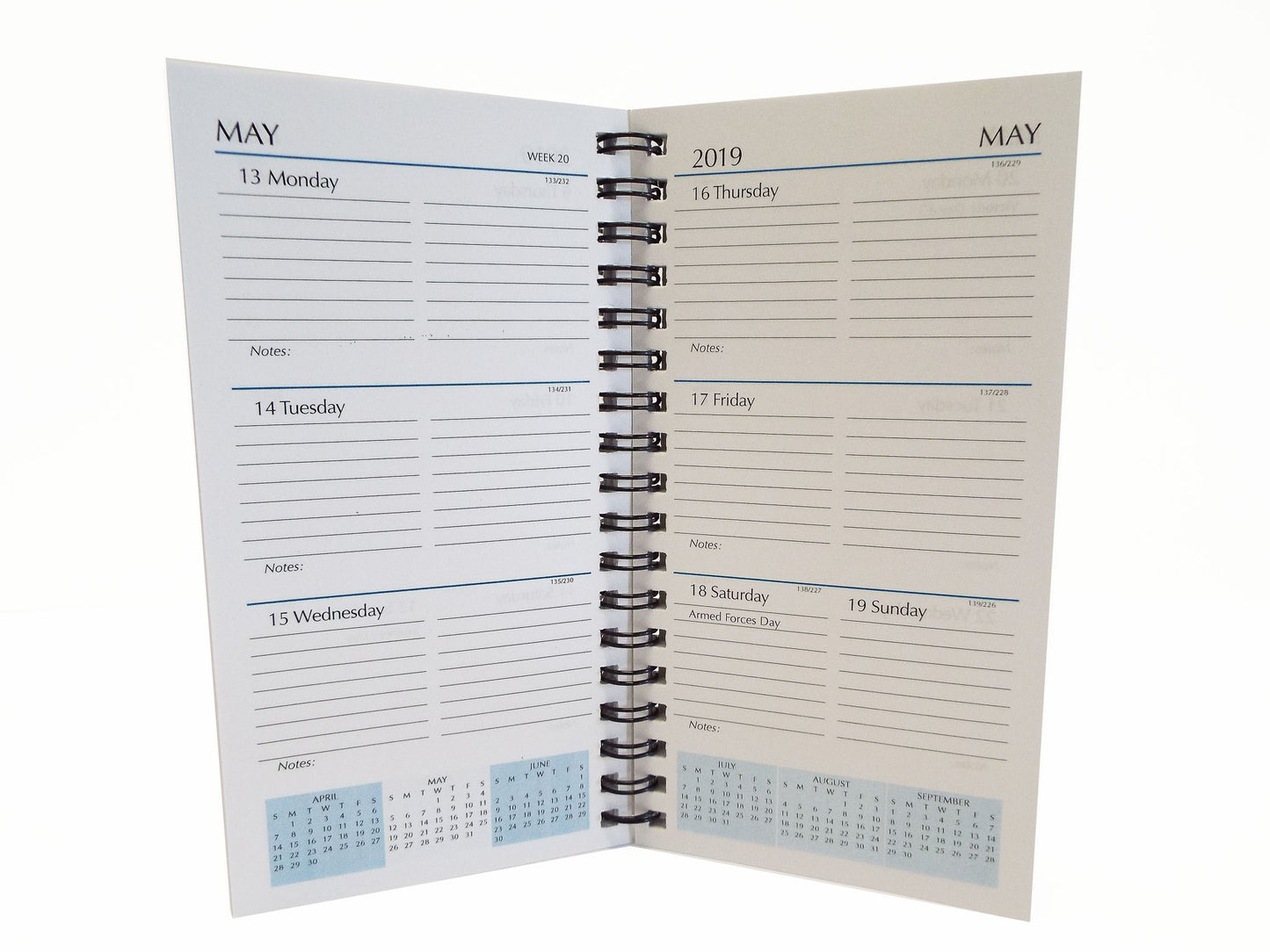 MW36W This wirebound 2021 or 2022 calendar, 3-1/4" x 6-1/4" refill has a month-at-a-view portion in the front of the book and a week-at-a-view portion in the back