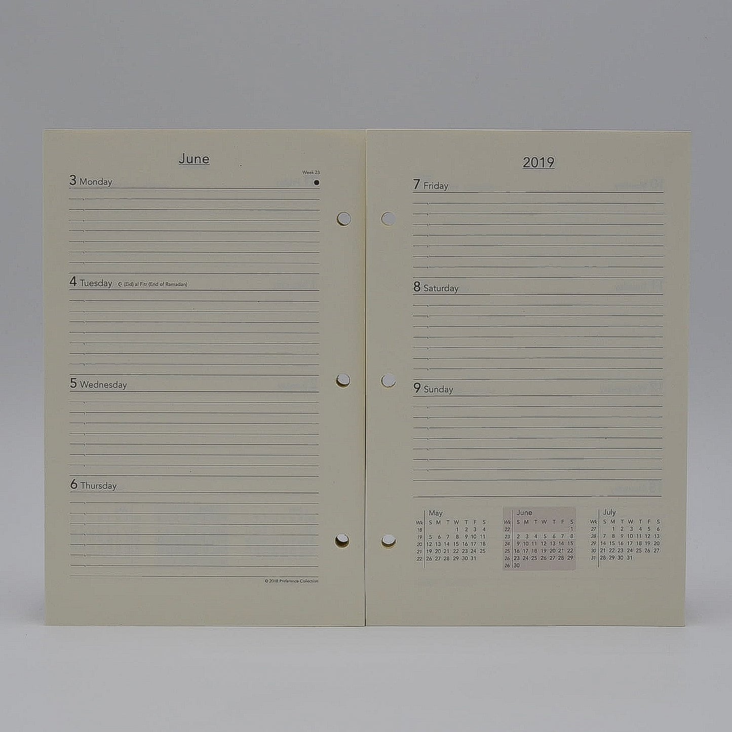 Preference Collection: PD853I 5" x 8" 3-hole Planner
