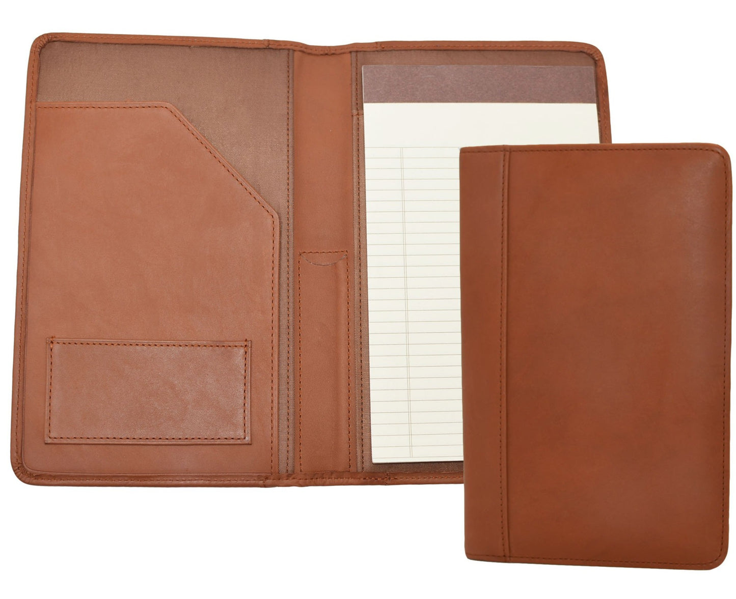 leather junior padfolio pad holder business card holder