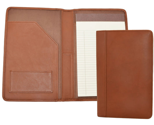 leather junior padfolio pad holder business card holder
