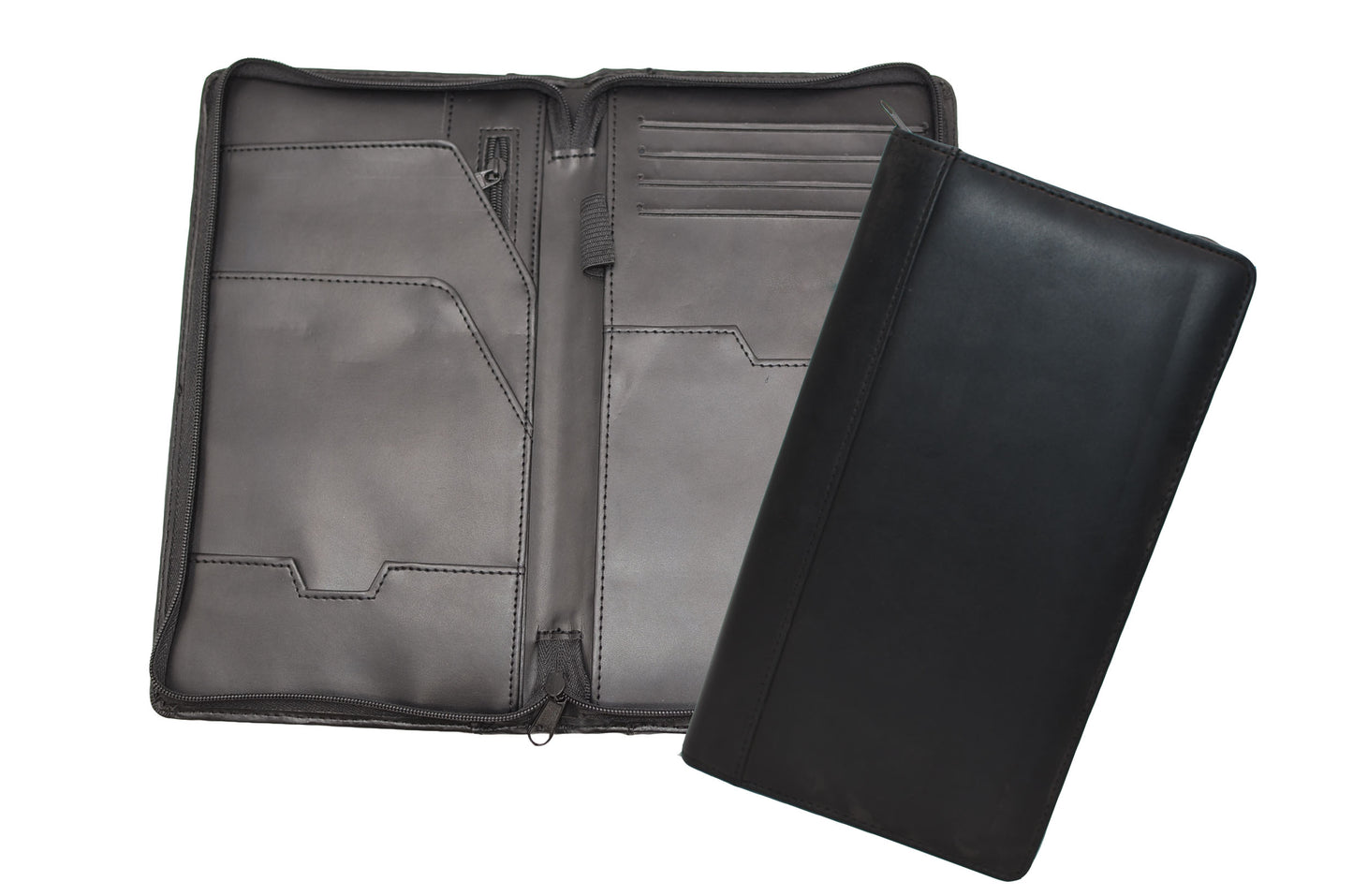 Leather: Zippered Passport Travel Case