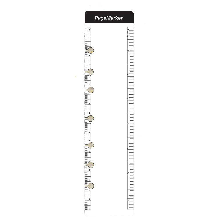 Page Marker: 85PM Clear Poly Ruler Bookmark