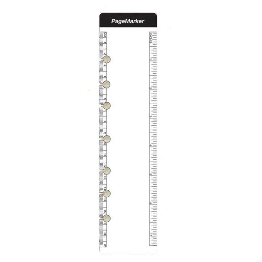 Page Marker: MDM58P3/7  Clear Poly Ruler Bookmark