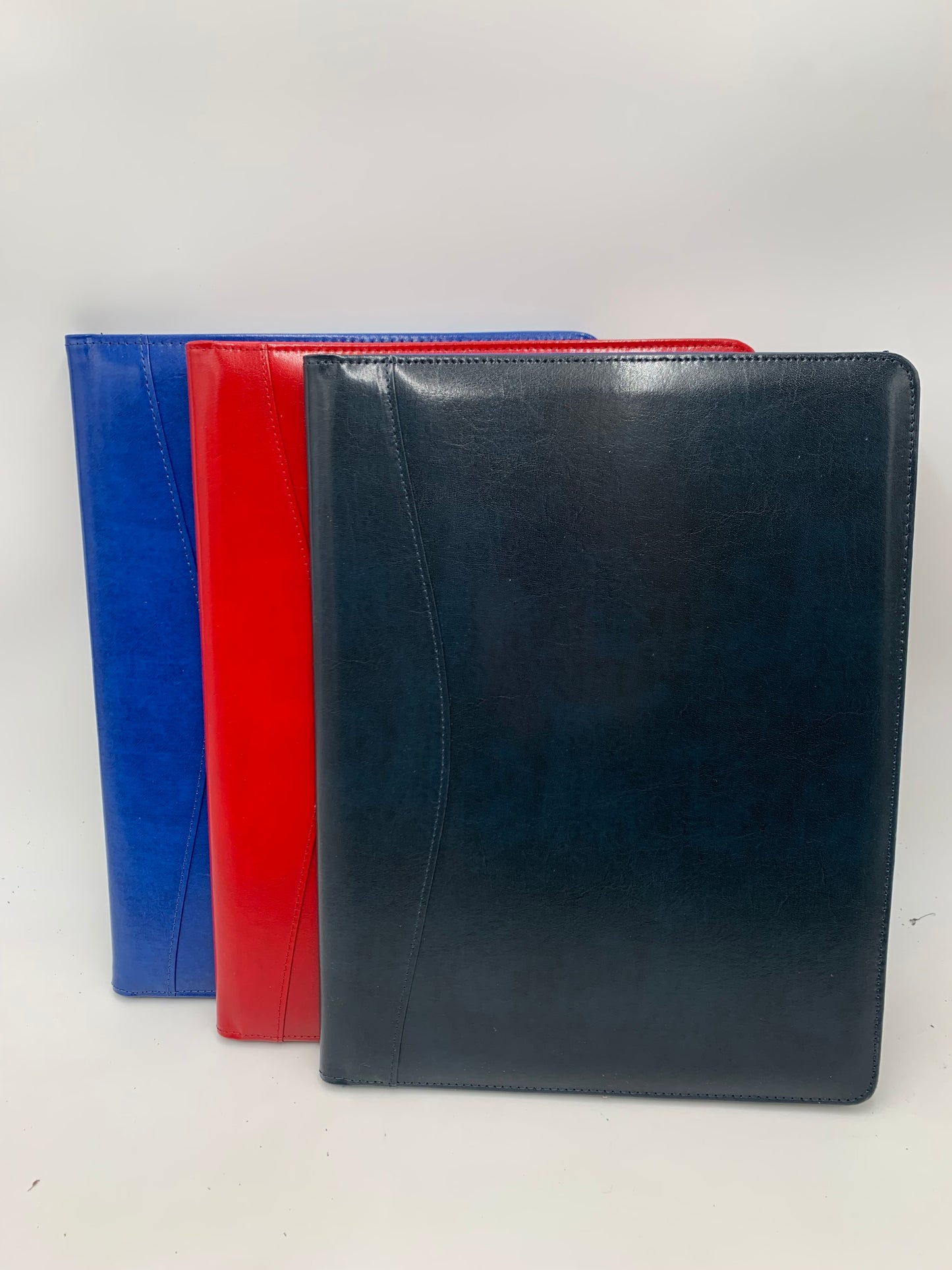 Leather: Bonded leather padfolio