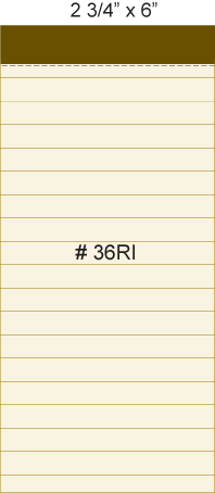 Note Pads: NP36 2-3/4" X 6" Memo Pads (Pack of 3)