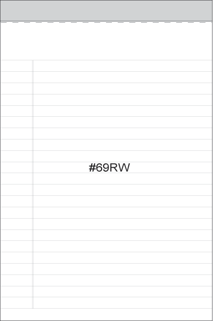 Note Pads: NP69 6" x 9" Memo Pads (Pack of 3)