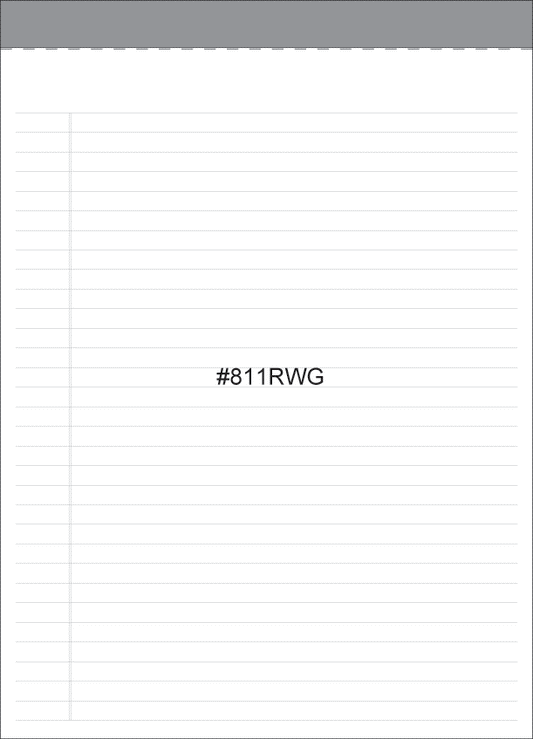 Note Pad: NP811 8 x 11 Letter pad