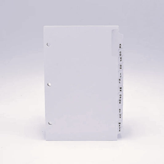 Address Tabs: PC3D85 5" X 8" 3 Hole or 16 Hole Refills