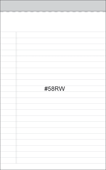 Note Pad: NP58 5" X 8" Memo Pads (Pack of 3)