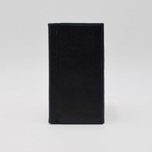 Leather Cover: 391 6 3/4" x 3 3/4" for 3-1/4x6-1/4 wirebound or casebound insert black