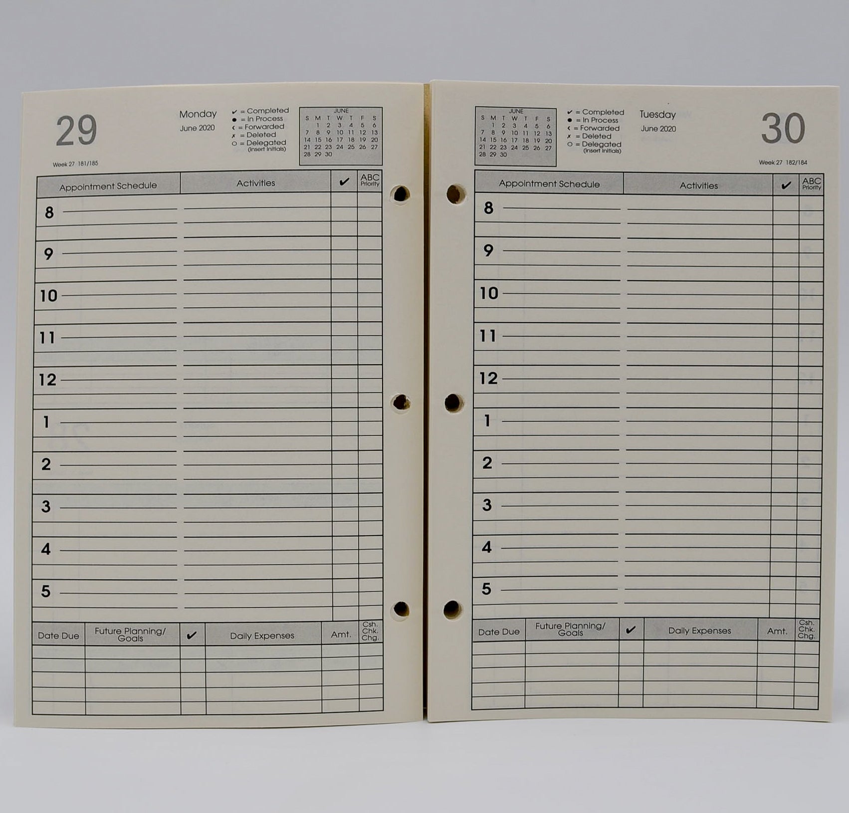 Rite In The Rain Maxi Loose Leaf Planner Refill With 3 Hole Punch Universal - Tan - 100 Sheets - 8.5'' X 11