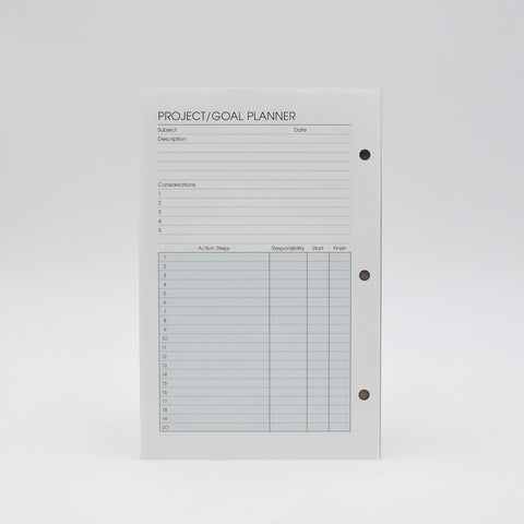 McCarthy Collection: MP58P7 5-1/2 x 8-1/2 7-Ring Planner Refill