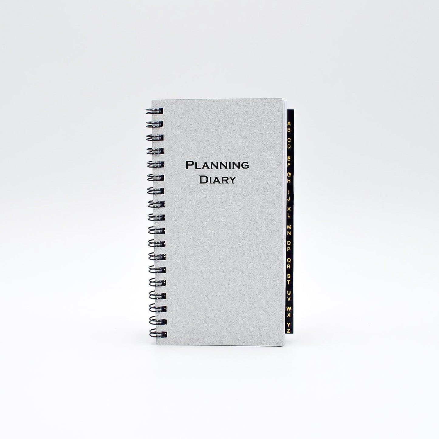 McCarthy Planner- Item MWA36W 12 Month Planner  White paper. Size 6-1/4" x 3-1/4" 144 pages; Weekly and Monthly View Format. One agenda planner; two formats. Also includes a 3 Yearly View, 12 Monthly View, 52 Weekly View. And includes Advance Planning, Important Dates, International Holidays, Birthdays and Anniversaries, Weights and Measures, Weather, Interest Rates, Road and Air Miles...and more!  INCLUDES Address Section with Leatherette Tabs.  Made in the USA!