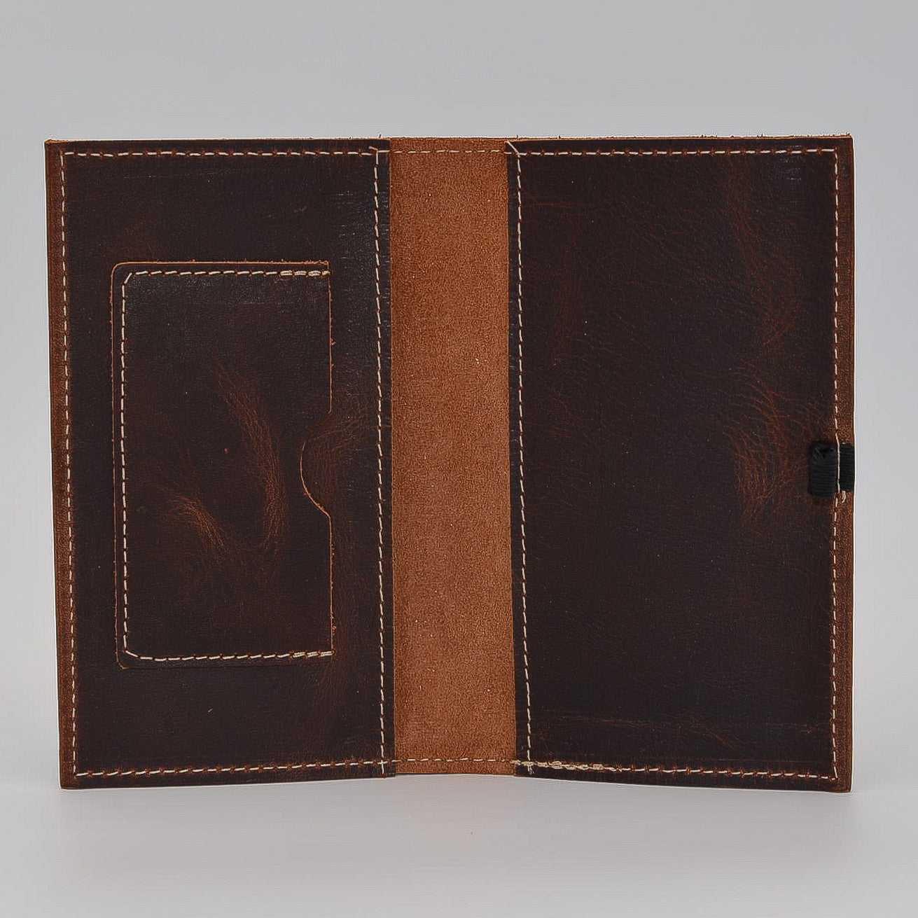 Leather Cover: 391 6 3/4" x 3 3/4" for 3-1/4x6-1/4 wirebound or casebound insert brown