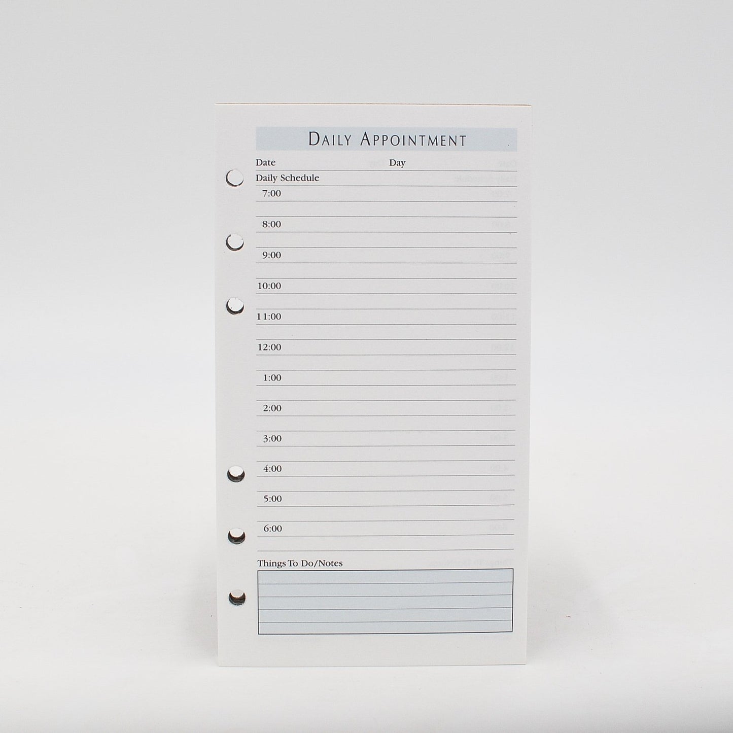 Daily Appointment Sheets: PC64AP6I 6-3/4" X 3-3/4" 6-Ring Loose Leaf Daily Appointment Refill  Ivory paper. Size 6-3/4" X 3-3/4"  6-Ring 50 Daily Appointment Sheets  Compatible with: MP46P6, PD646I, MA46P6-13 Louis Vuitton