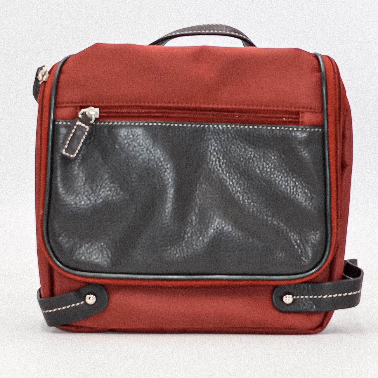 Leather: Bellino Nylon and Leather Toiletry Bag