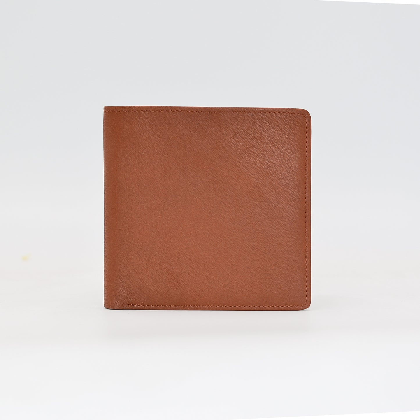 Leather: British Tan Foldable Wallet with Poly Card Expander