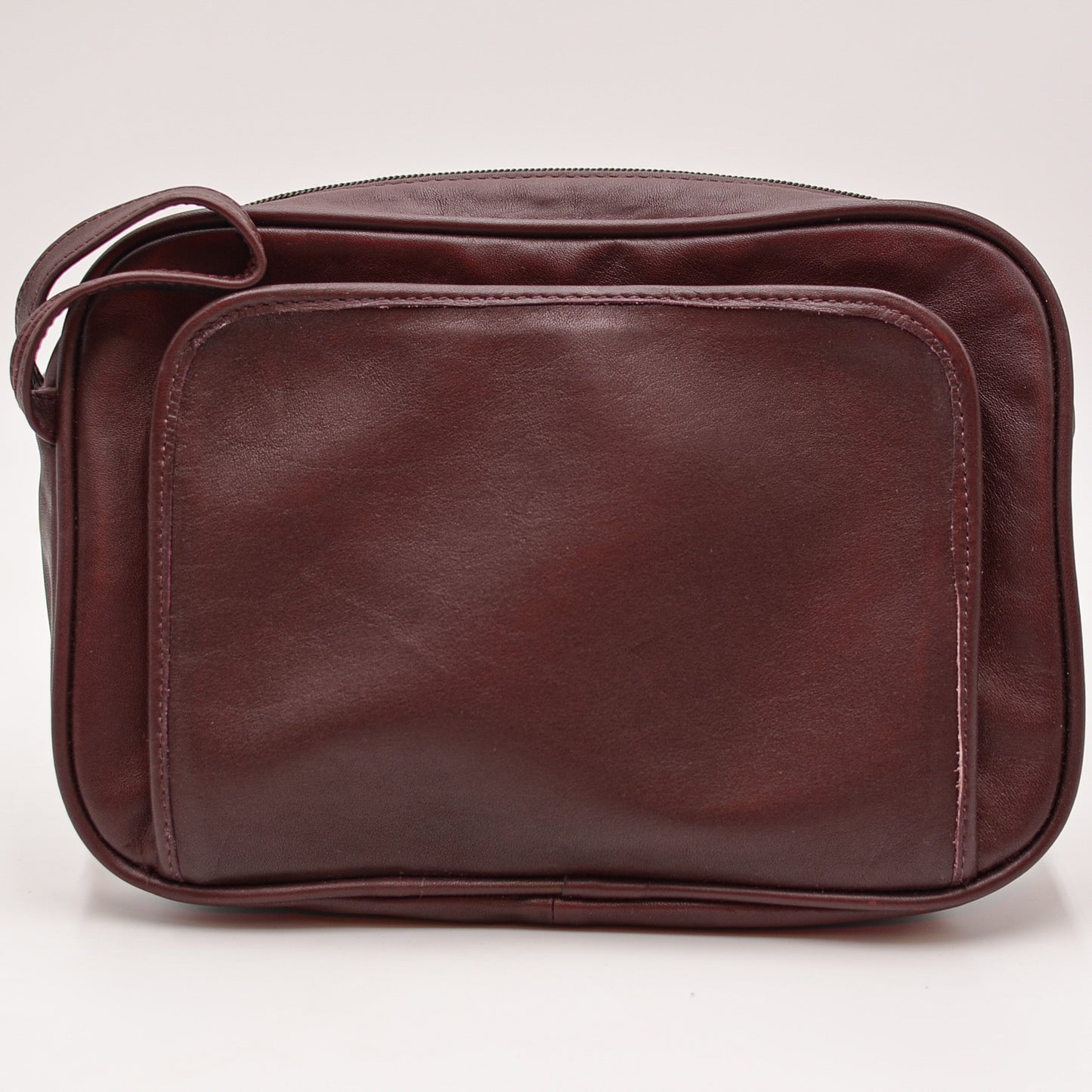 Leather: Florentine Napa Toiletry Bag/Travel Groomer burgundy leathers dopps dobbs kit 