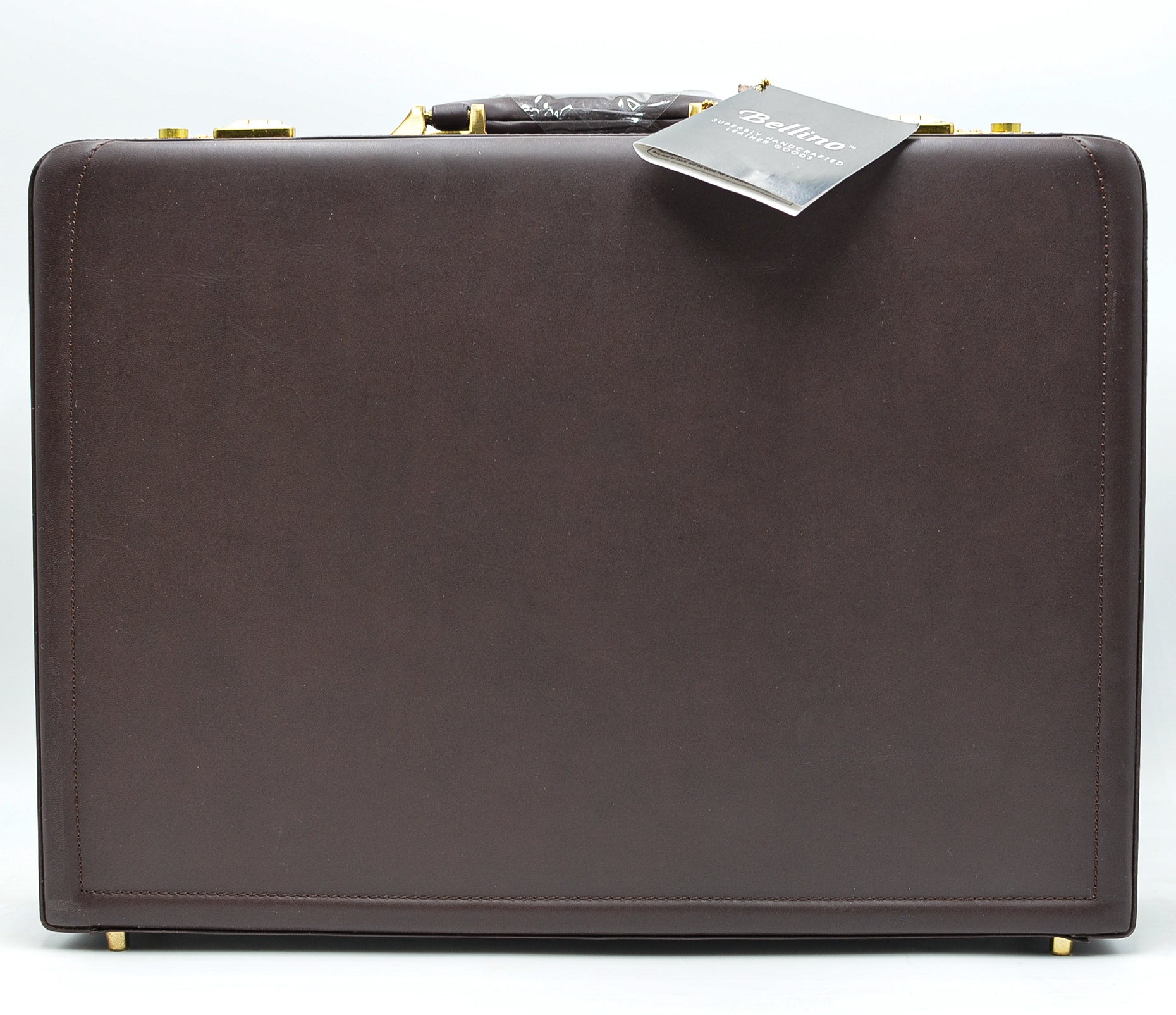 Leather discount expandable briefcase