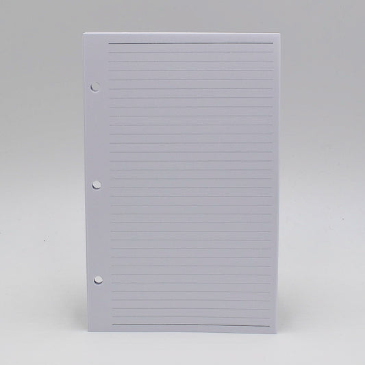 Supplemental Combo: MS58P 5 3/8"x 8 1/2" 3-Hole/7-Hole To-do/Address/Ruled Note Sheets   46 sheets (96 pages). The supplemental has 20 ruled, 24 to-do and 54 address pages.