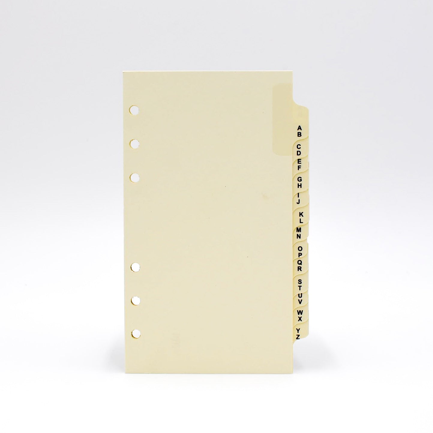 Sungraphix Louis Vuitton Preference Collection Item PC3D646 6 3/4" x 3 3/4" 6-Ring Address Tabs addresses tab refill refills insert inserts pages page paper ivory white alpha alphabet telephone phone a to z 6 hole punched ring rings holes