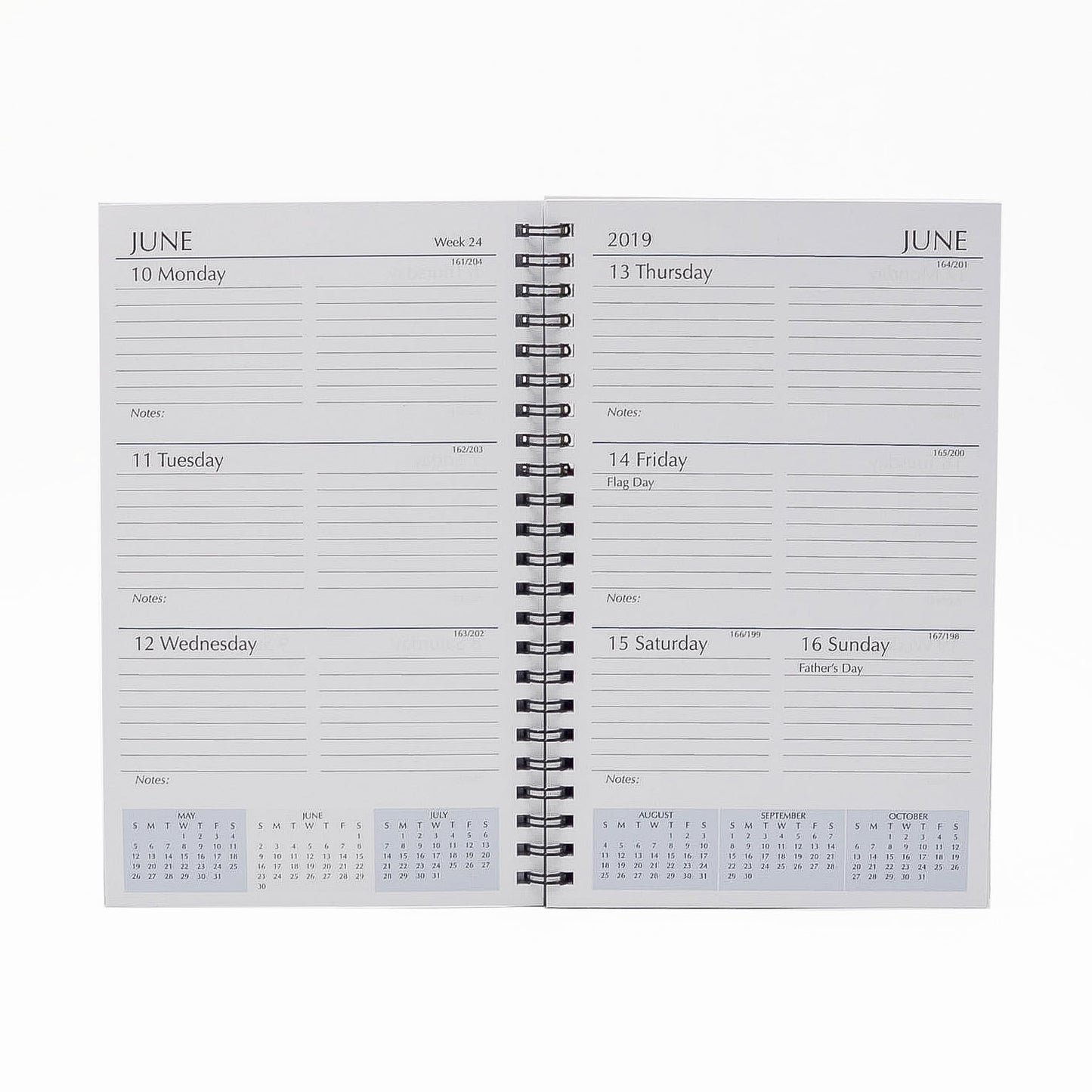 MW58W This wirebound 2021 or 2022 calendar, 5" x 8" refill has a month-at-a-view portion in the front of the book and a week-at-a-view portion in the back.