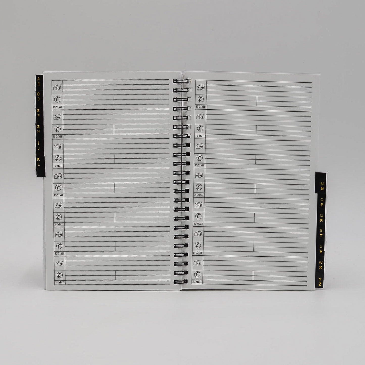 MWA58W 5 X 8 WIREBOUND MONTHLY WEEKLY CALENDAR PLANNER REFILL ADDRESS TABS COMBO WHITE