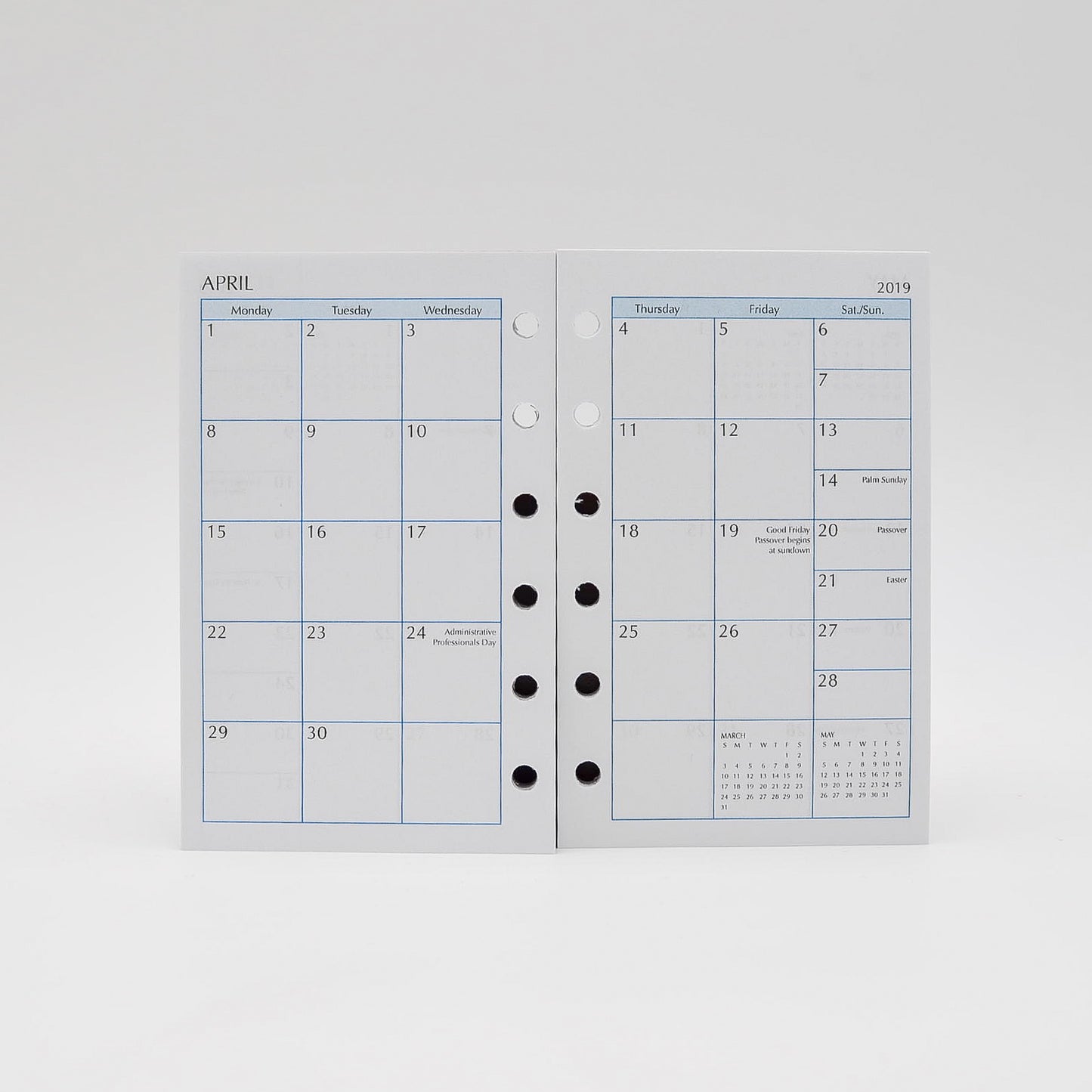 Preference Collection 5 x 8 16-hole Planner: PD85MI - REFILL