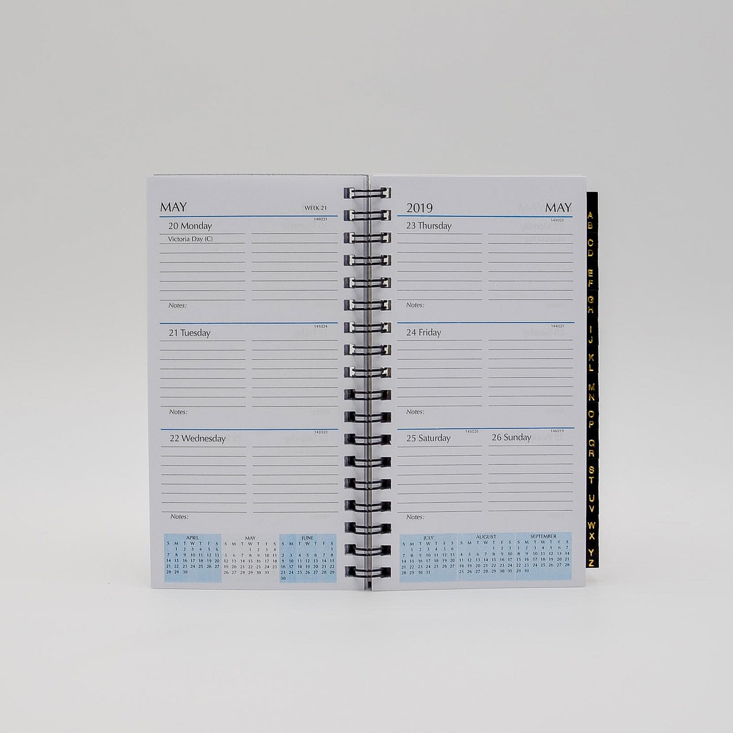 McCarthy Collection MWA36W 6-1/4 x 3-1/4 Wirebound Address/Planner Combo calendar refill 2019 2020 spiral diary monthly weekly planning 