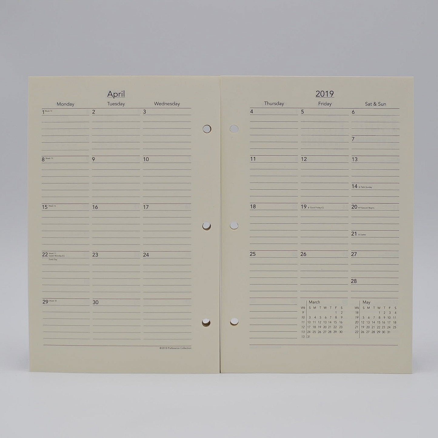 Preference Collection: PD853I 5" x 8" 3-hole Planner