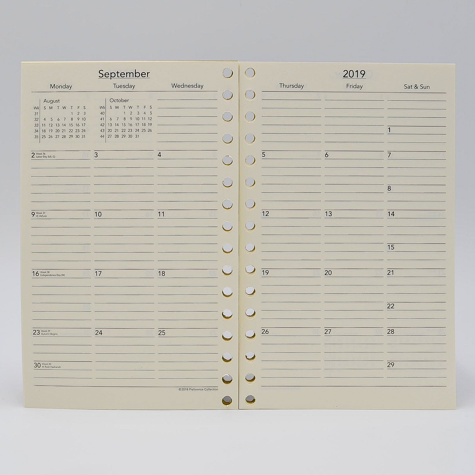 Preference Collection 5 x 8 16-hole Planner: PD85MI - REFILL